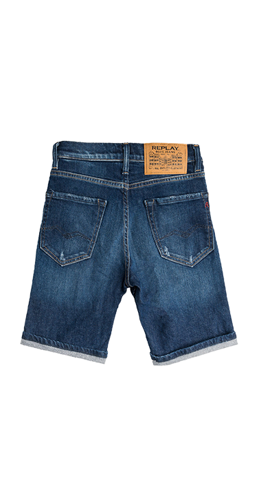 BOY 11 OZストレッチスリムロークロッチデニムショートパンツ 詳細画像